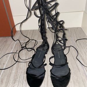 Stuart Weitzman Sparta Lace-Up Gladiator Sandals